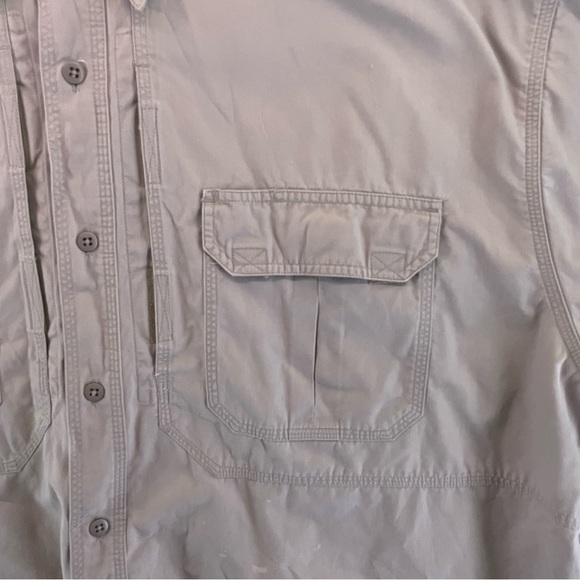 5.11 Tactical Men’s XXL Series Style 71152 Khaki Short Sleeve Button Up - Picture 5 of 14